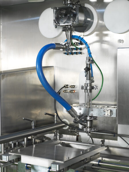 Monofiller Multihead 2 Scaldopack for pouches